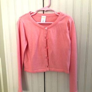 Girls size 5/6 pink cardigan.